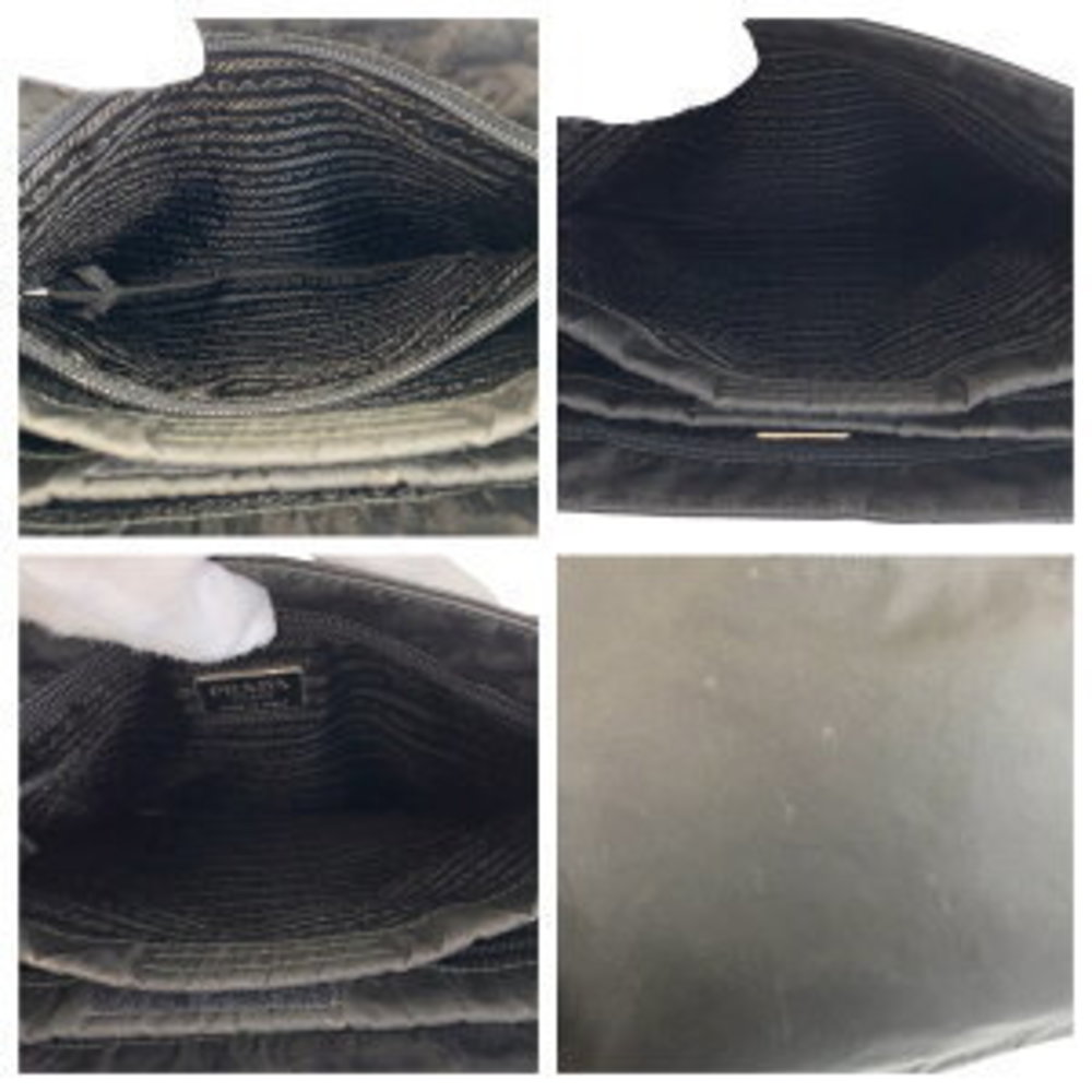 Prada Black Tote Triangular Tessuto Shoulder Nylo… - image 7